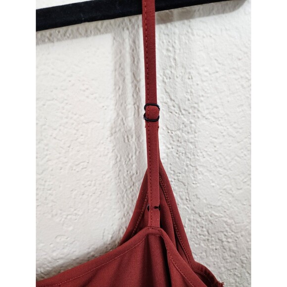 City Chic Womens Size 16 Red Spaghetti Strap V-Neck Tank Slip Dress - Picture 2 of 5